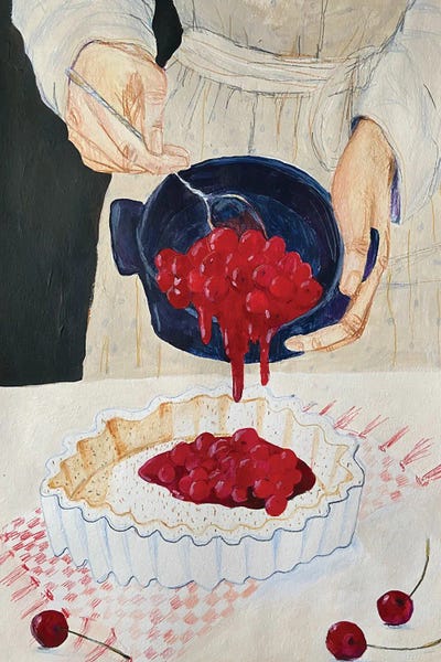 Anastasia Mazur-Skrobova: Cherry Pie by Anastasia Mazur-Skrobova