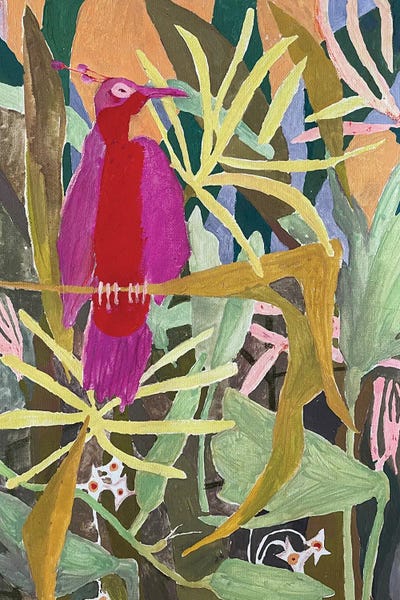 Complementary Colors: Garden Bird by Anastasia Mazur-Skrobova