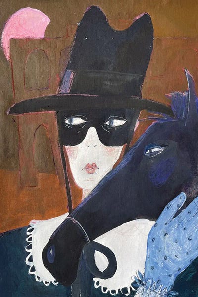 Zorro by Anastasia Mazur-Skrobova acrylic art print