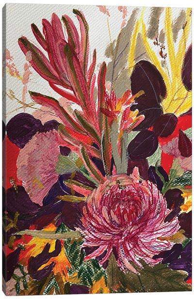Floral Sketch III Canvas Art Print - Anastasia Mazur-Skrobova