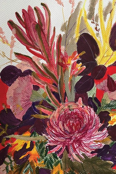 Anastasia Mazur-Skrobova: Floral Sketch III by Anastasia Mazur-Skrobova