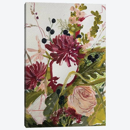 Floral Sketch II Canvas Print #MZS9} by Anastasia Mazur-Skrobova Canvas Wall Art