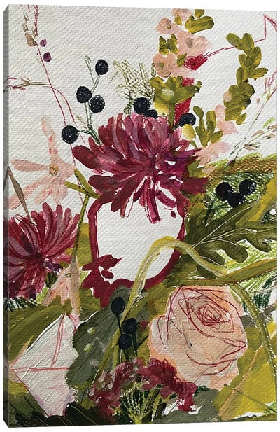 Floral Sketch II Canvas Art Print - Anastasia Mazur-Skrobova