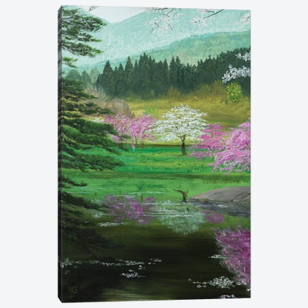 Spring In Japan Canvas Print #MZT22} by Marina Zotova Canvas Print