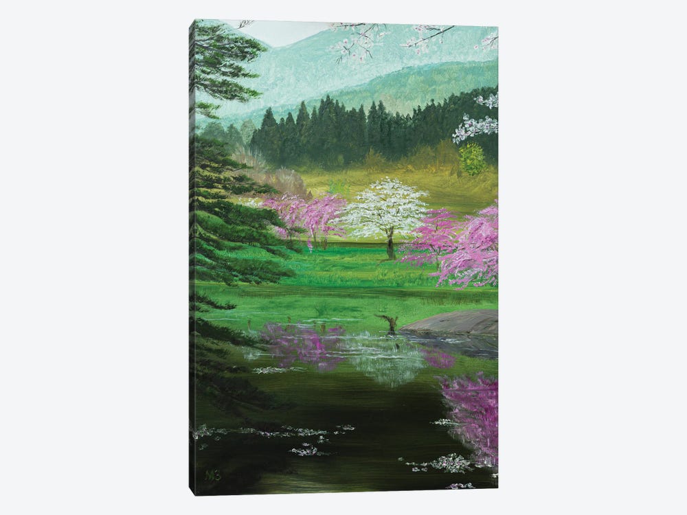 Spring In Japan by Marina Zotova 1-piece Canvas Artwork