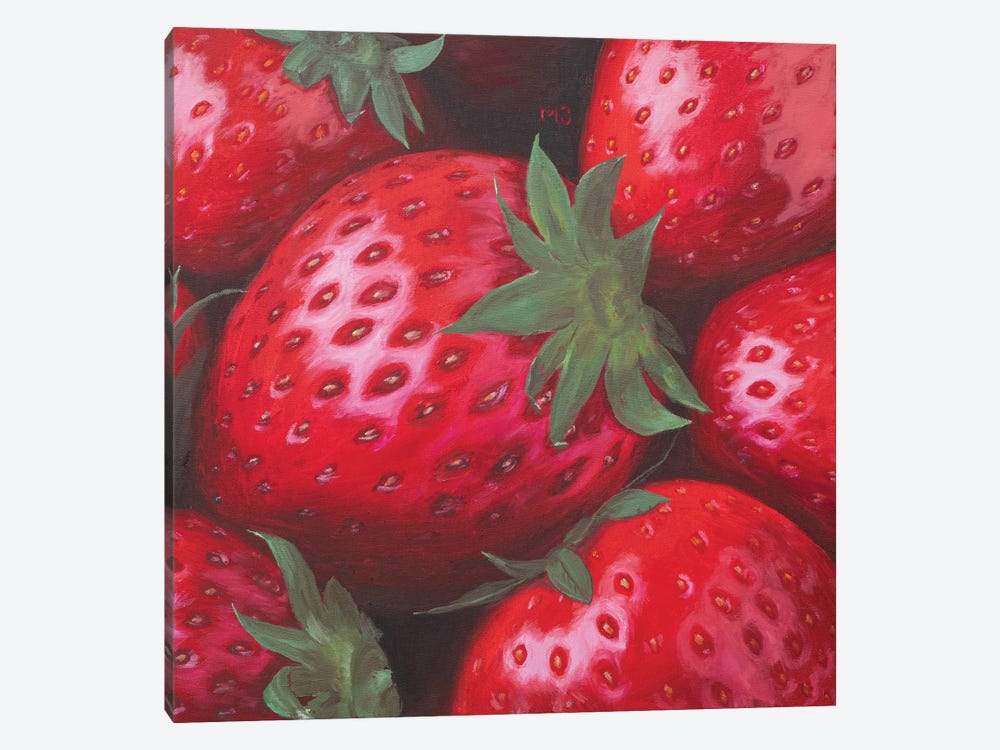 Ripe Strawberry by Marina Zotova 1-piece Canvas Art Print