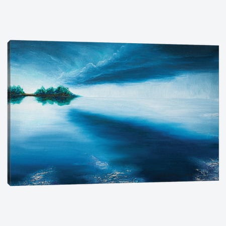 Blue Sunset Canvas Print #MZT4} by Marina Zotova Canvas Artwork