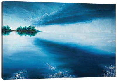 Blue Sunset Canvas Art Print - Marina Zotova