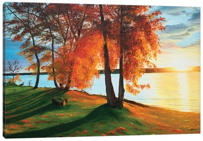 Charming Autumn Canvas Art Print