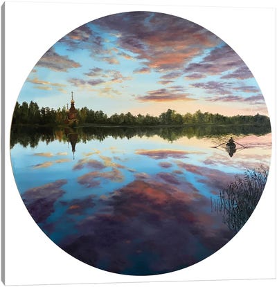 The Serenity Of A Summer Sunset Canvas Art Print - Marina Zotova