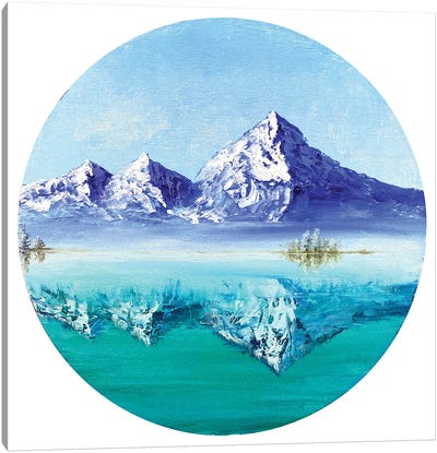 Mountain Lake Canvas Art Print - Marina Zotova