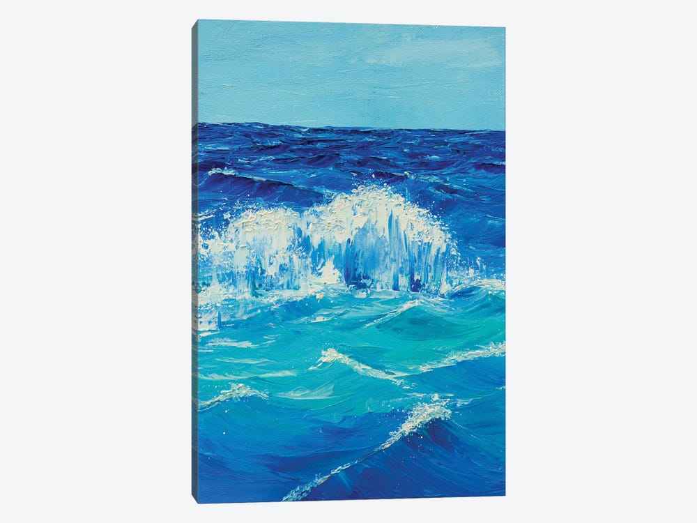 Foamy Wave by Marina Zotova 1-piece Canvas Print