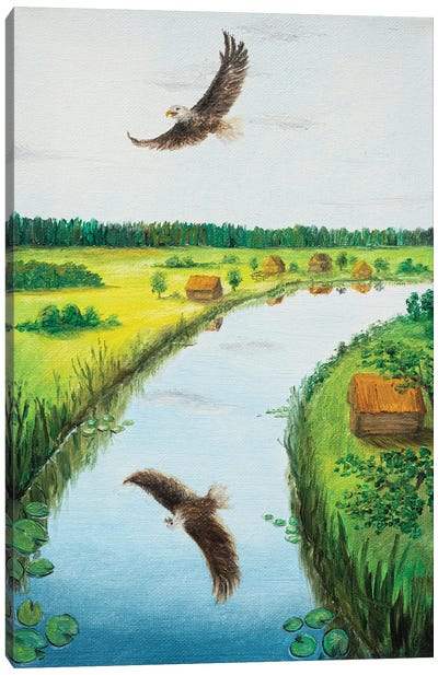 Free Eagle Canvas Art Print - Marina Zotova