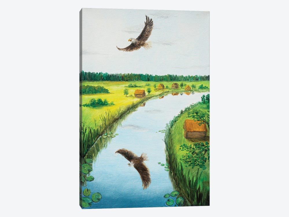 Free Eagle by Marina Zotova 1-piece Canvas Art