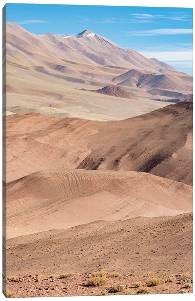 The Argentinian Altiplano along Routa 27 between Pocitos and Tolar Grande, Argentina Canvas Art Print - Argentina Art