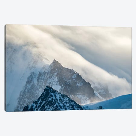 Typical storm clouds over the mountains of the Allardyce Range. Canvas Print #MZW129} by Martin Zwick Canvas Art Print