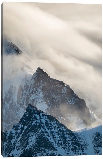 Typical storm clouds over the mountains of the Allardyce Range. Canvas Art Print - Martin Zwick