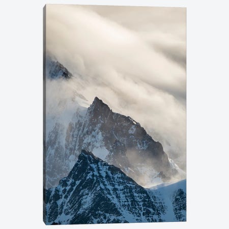 Typical storm clouds over the mountains of the Allardyce Range. Canvas Print #MZW130} by Martin Zwick Canvas Artwork