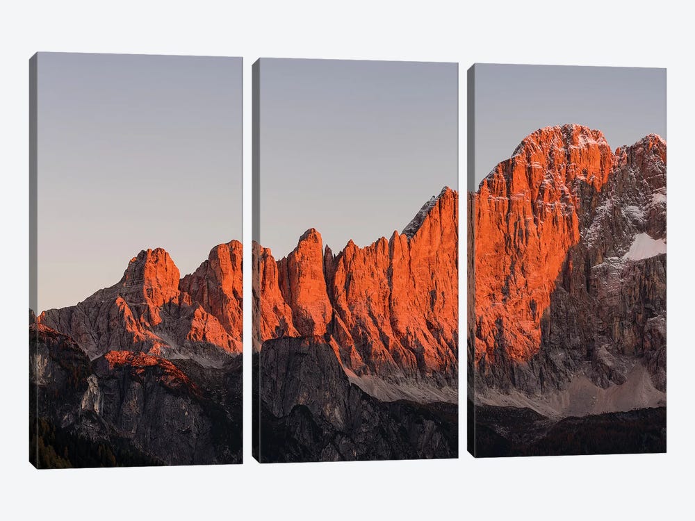 Mount Civetta is one of the icons of the Dolomites, Italy I by Martin Zwick 3-piece Canvas Artwork
