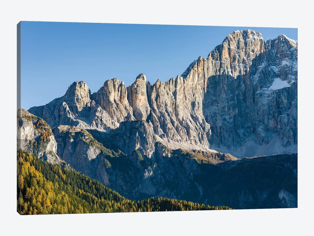 Mount Civetta is one of the icons of the Dolomites, Italy II by Martin Zwick 1-piece Canvas Art Print