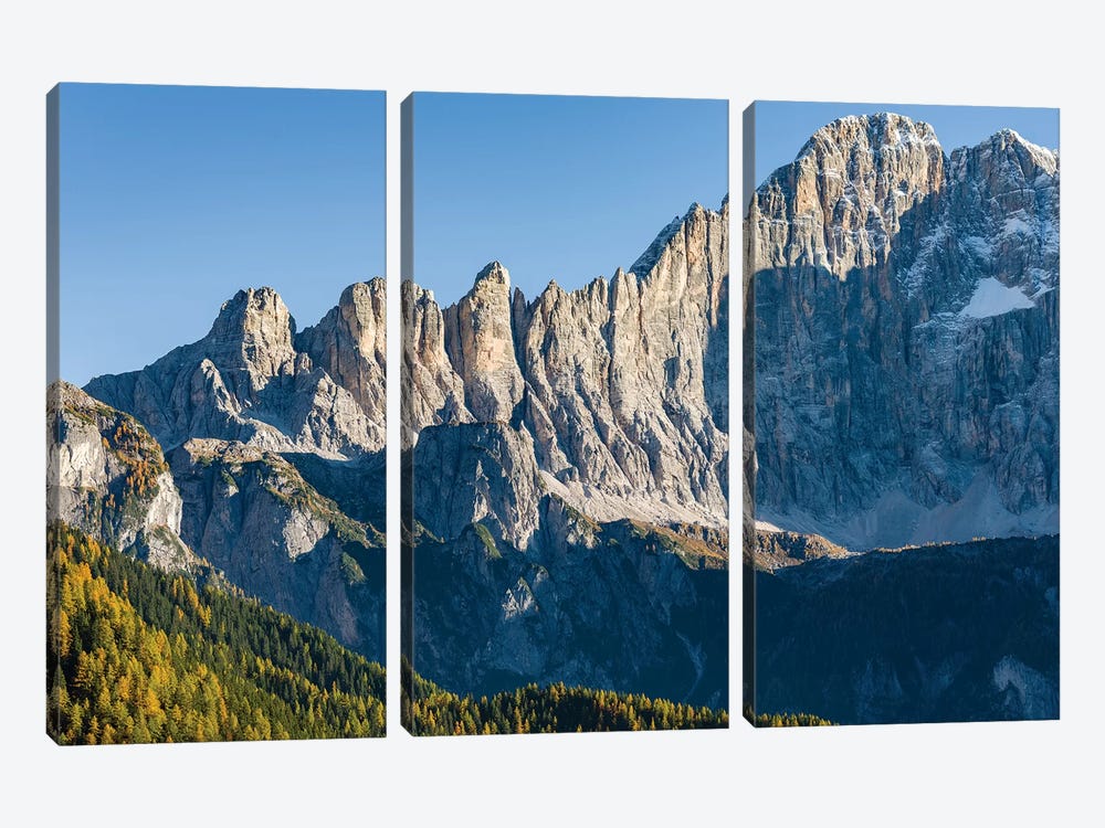 Mount Civetta is one of the icons of the Dolomites, Italy II by Martin Zwick 3-piece Art Print