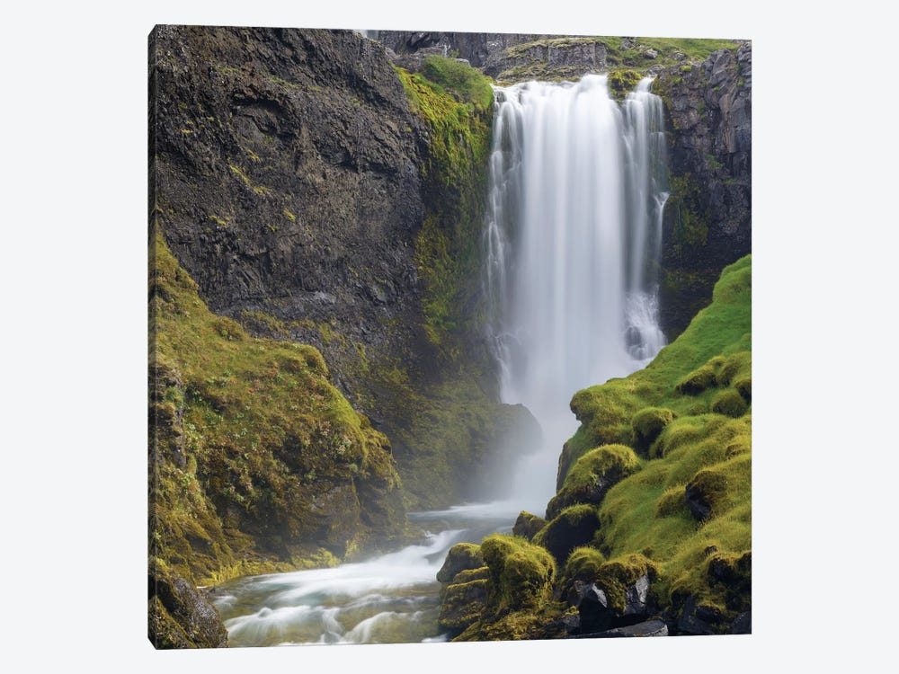 Dynjandi An Icon Of The Westfjords. The Remote Westfjords In Northwest Iceland. by Martin Zwick 1-piece Canvas Artwork