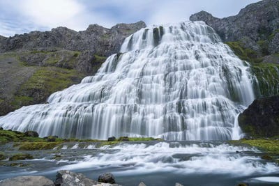 Dynjandi An Icon Of The Westfjords. The Remote Westfjords In Northwest Iceland. by Martin Zwick framed wall art