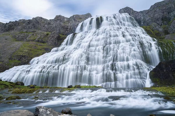 Dynjandi An Icon Of The Westfjords. The Remote Westfjords In Northwest Iceland.