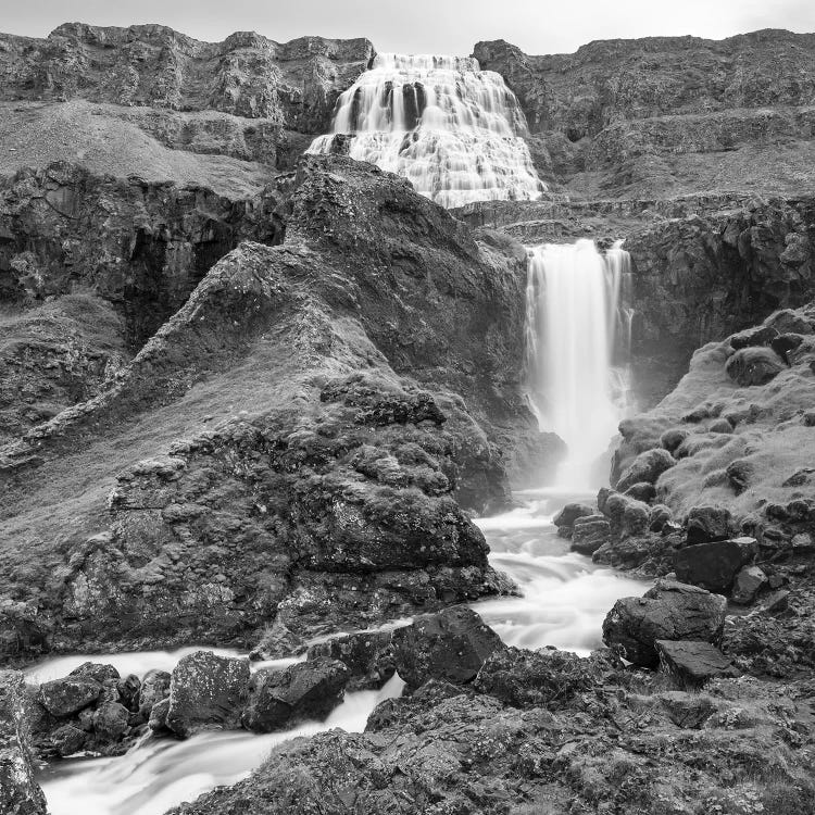 Dynjandi Waterfall, An Icon Of The Westfjords In Northwest Iceland.