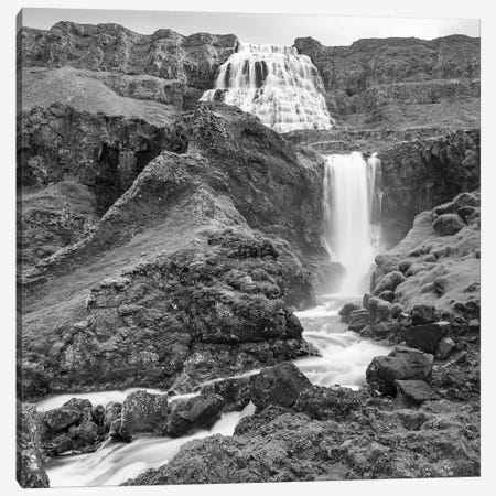 Dynjandi Waterfall, An Icon Of The Westfjords In Northwest Iceland. Canvas Print #MZW177} by Martin Zwick Canvas Print