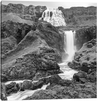 Dynjandi Waterfall, An Icon Of The Westfjords In Northwest Iceland. Canvas Art Print - Martin Zwick