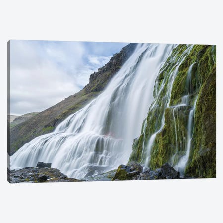 Dynjandi Waterfall, An Icon Of The Westfjords In Northwest Iceland. Canvas Print #MZW178} by Martin Zwick Canvas Artwork