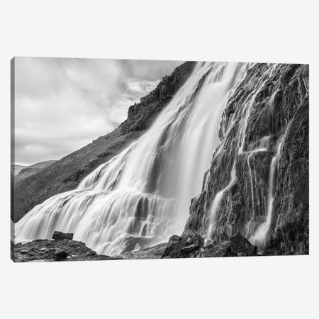 Dynjandi Waterfall, An Icon Of The Westfjords In Northwest Iceland. Canvas Print #MZW179} by Martin Zwick Canvas Wall Art