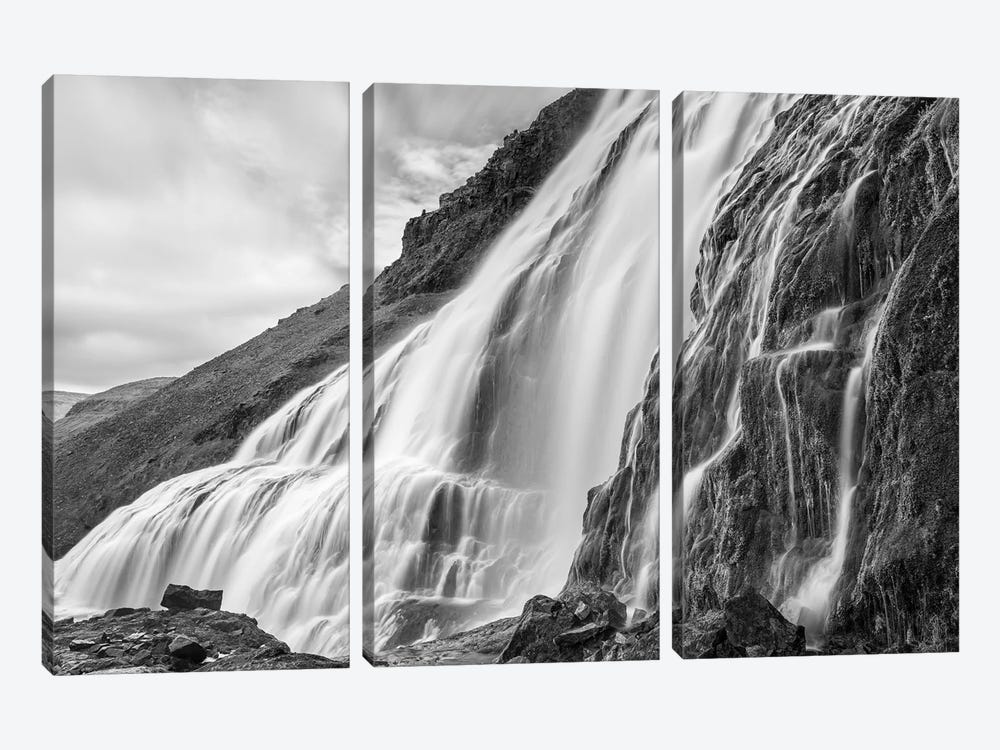 Dynjandi Waterfall, An Icon Of The Westfjords In Northwest Iceland. by Martin Zwick 3-piece Canvas Art Print
