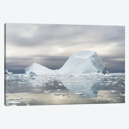 Ilulissat Icefjord At Disko Bay, Greenland, Danish Territory. Canvas Print #MZW208} by Martin Zwick Canvas Artwork