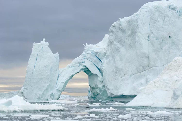 Ilulissat Icefjord At Disko Bay, Greenland, Danish Territory.