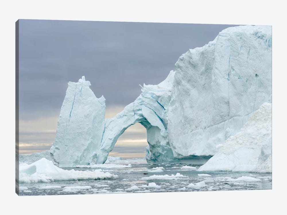 Ilulissat Icefjord At Disko Bay, Greenland, Danish Territory. by Martin Zwick 1-piece Canvas Art