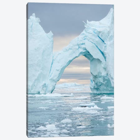 Ilulissat Icefjord At Disko Bay. The Icefjord Is Listed As Unesco World Heritage Site, Greenland. Canvas Print #MZW212} by Martin Zwick Art Print