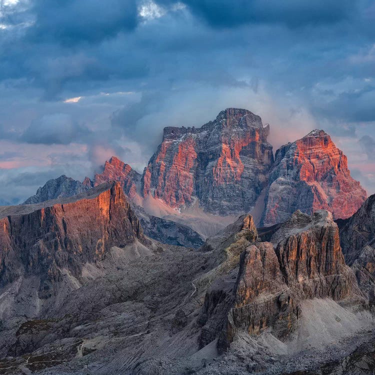 The dolomites in the Veneto. Monte Pelmo, Averau, Italy II