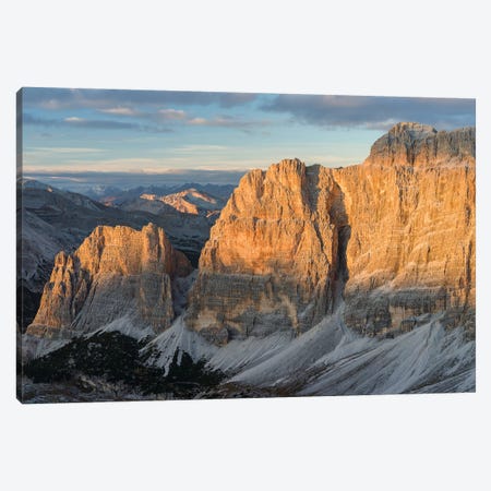 The Fanes Mountains in the Dolomites. Italy Canvas Print #MZW26} by Martin Zwick Canvas Art Print