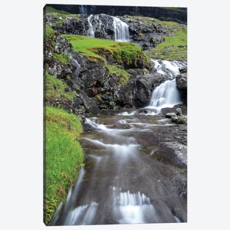 The valley of Saksun. Denmark, Faroe Islands Canvas Print #MZW27} by Martin Zwick Canvas Print