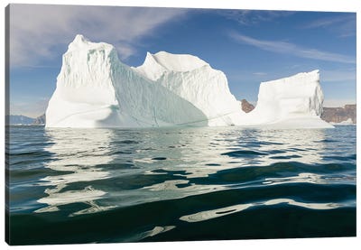 Iceberg in the Uummannaq Fjord System. America, North America, Greenland, Denmark Canvas Art Print - Glacier & Iceberg Art