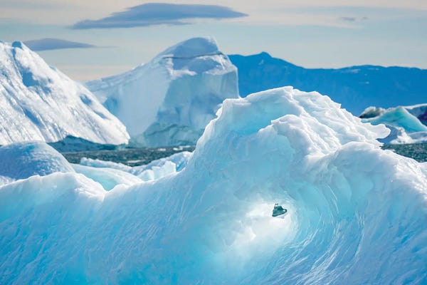 Greenland: Iceberg in the Uummannaq Fjord System. America, North America, Greenland, Denmark by Martin Zwick