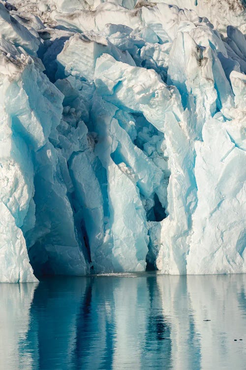 Knud Rasmussen Glacier (Also Called Apuseeq Glacier) In Sermiligaaq Fjord, Ammassalik, Danish Territory by Martin Zwick wall art