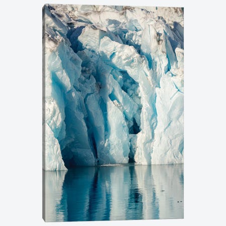 Knud Rasmussen Glacier (Also Called Apuseeq Glacier) In Sermiligaaq Fjord, Ammassalik, Danish Territory Canvas Print #MZW324} by Martin Zwick Canvas Wall Art