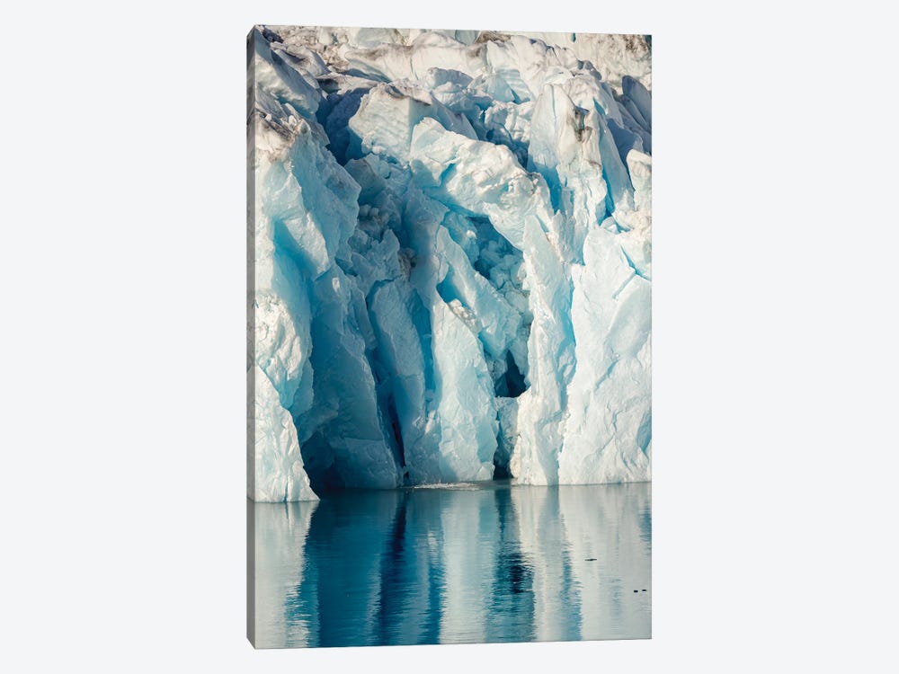 Knud Rasmussen Glacier (Also Called Apuseeq Glacier) In Sermiligaaq Fjord, Ammassalik, Danish Territory by Martin Zwick 1-piece Canvas Artwork