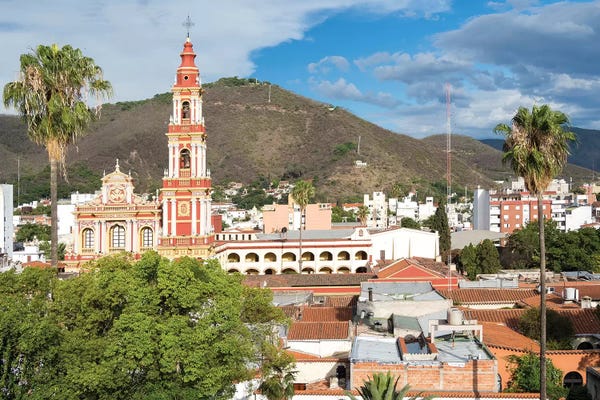 Martin Zwick: Church San Francisco. Town of Salta, located in the foothills of the Andes. Argentina by Martin Zwick