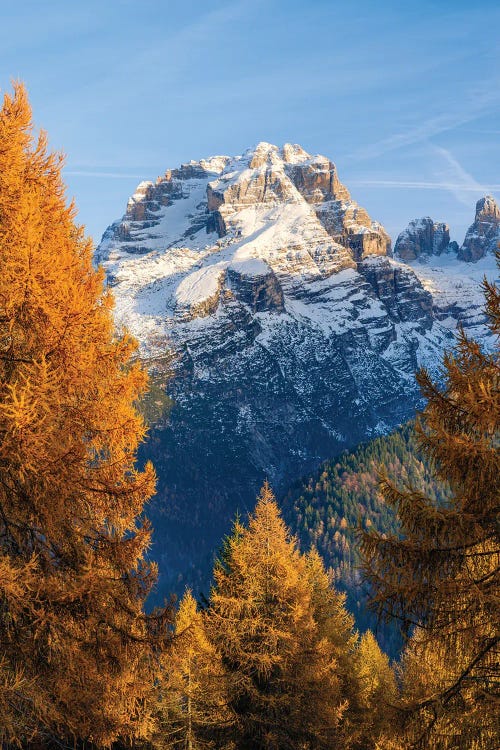 Cima Brenta. View Of The Dolomiti Di Brenta From Val Rendena, In The Province Of Trentino In Italy.