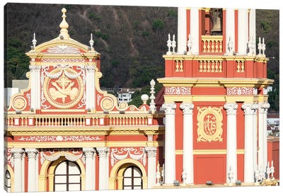 Church San Francisco. Town of Salta, located in the foothills of the Andes. Argentina Canvas Art Print - Martin Zwick