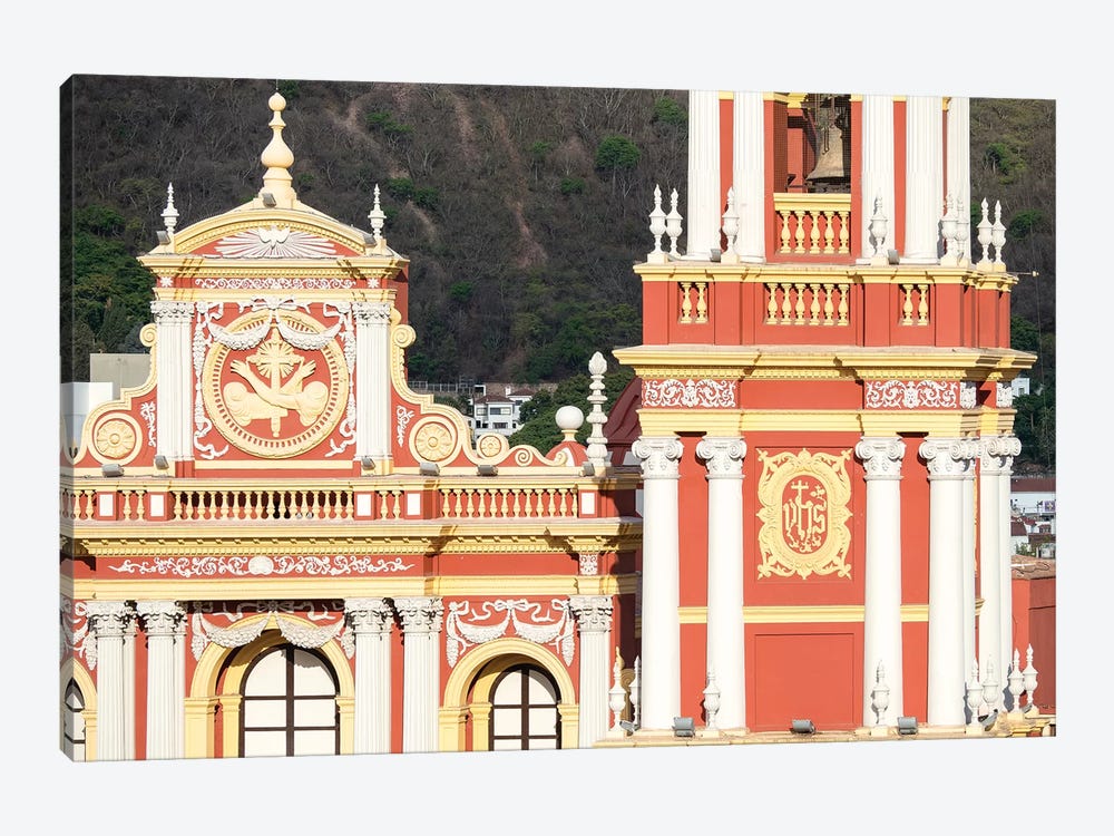 Church San Francisco. Town of Salta, located in the foothills of the Andes. Argentina by Martin Zwick 1-piece Canvas Art